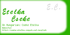 etelka cseke business card